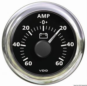 Amperometro -60 A +60 A nero